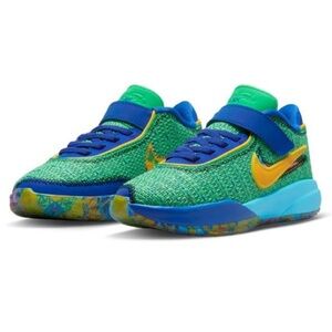 Nike LeBron James XX 20 SE GS Kaleidoscope Green DV3021-300 NWOB Christmas gift